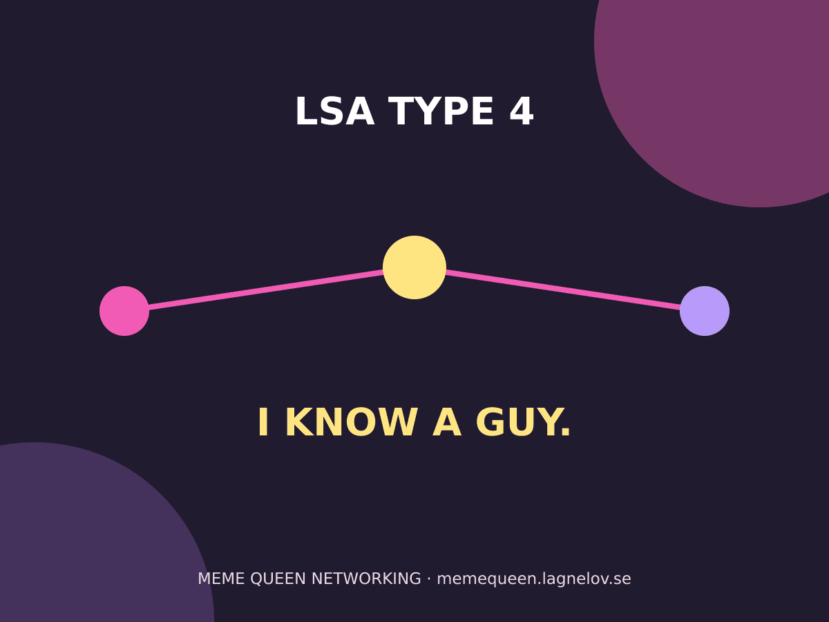 LSA Type 4: I know a guy — design preview, not a product photograph.